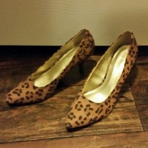 Leopard print heels